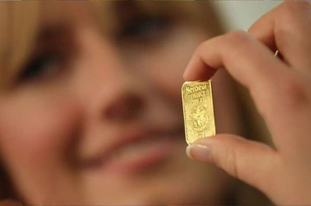 Берлинский банкомат, выдающий золото